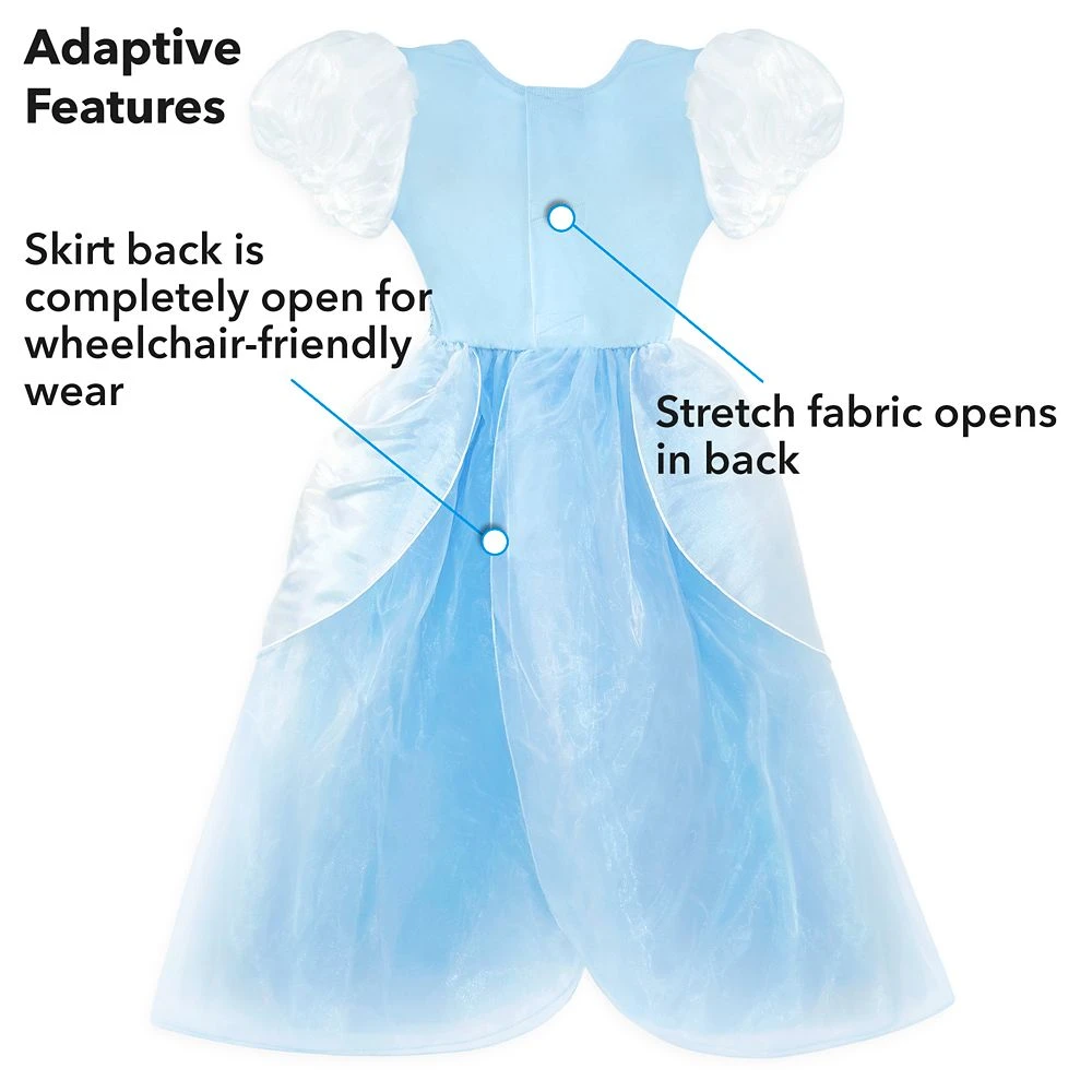 Cinderella Adaptive Costume for Kids Disney Cinderella Adaptive Costume For Kids -Clothing Shop 2841041618647 3