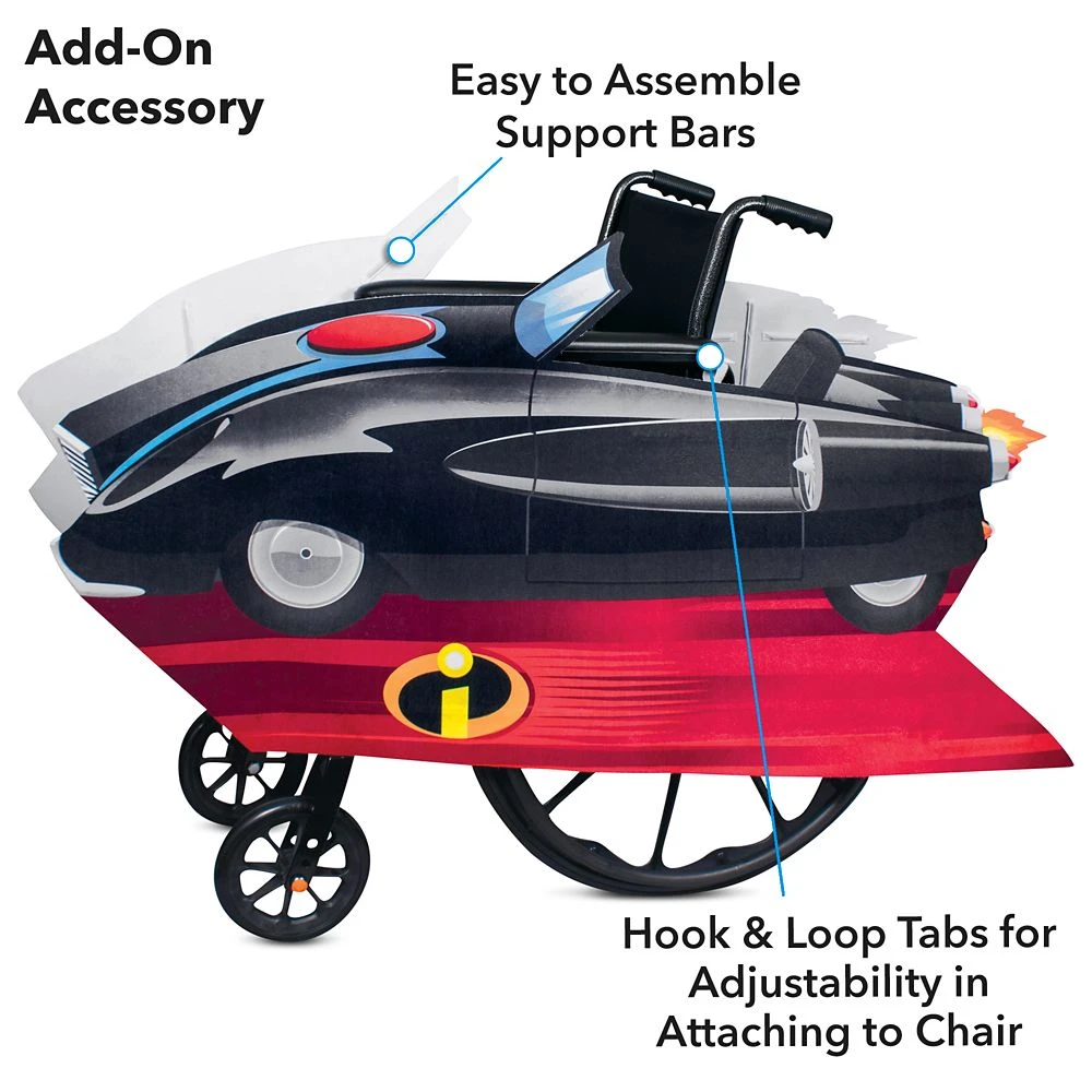 Incredimobile Wheelchair Cover Set by Disguise – Incredibles 2 Disney Incredimobile Wheelchair Cover Set By Disguise – Incredibles 2 -Clothing Shop 2890048379073 1