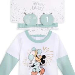 Disney Mickey Mouse First Birthday Layette Set 5 Disney Mickey Mouse First Birthday Layette Set -Clothing Shop 4045057344030 5