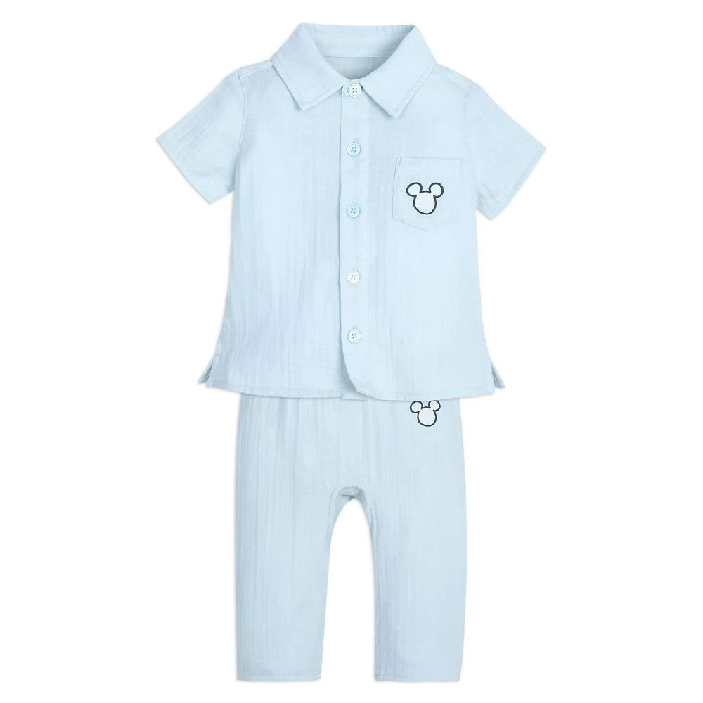 Mickey Mouse Icon Woven Shirt and Pants Set for Baby Disney Mickey Mouse Icon Woven Shirt And Pants Set For Baby -Clothing Shop 5000057390159