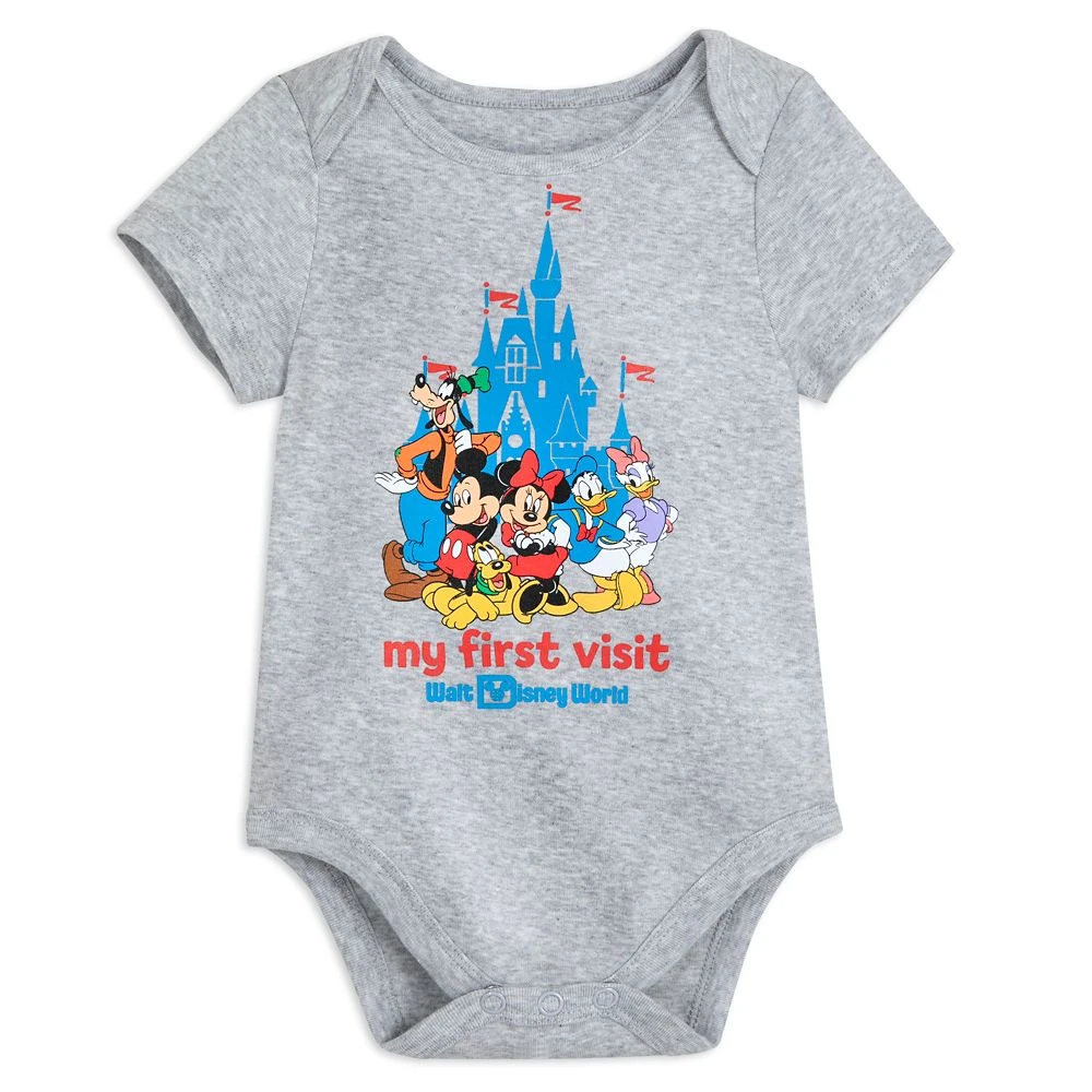 Mickey Mouse and Friends ''My First Visit'' Bodysuit for Baby – Walt Disney World Mickey Mouse And Friends ''My First Visit'' Bodysuit For Baby – Walt Disney World -Clothing Shop 5000059580322