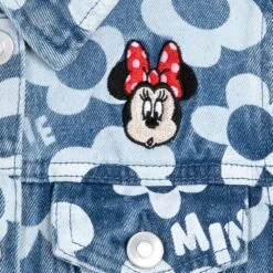 Disney Minnie Mouse Floral Denim Jacket For Girls -Clothing Shop 5004106880229 3