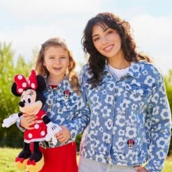Disney Minnie Mouse Floral Denim Jacket For Girls -Clothing Shop 5004106880229 7