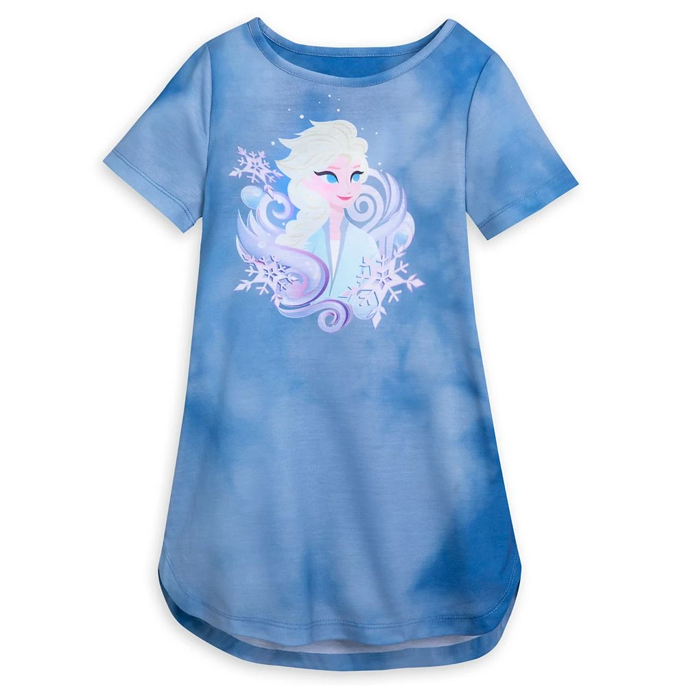 Elsa Tie-Dye Nightshirt for Girls – Frozen 2 Disney Elsa Tie-Dye Nightshirt For Girls – Frozen 2 -Clothing Shop 5005057390127