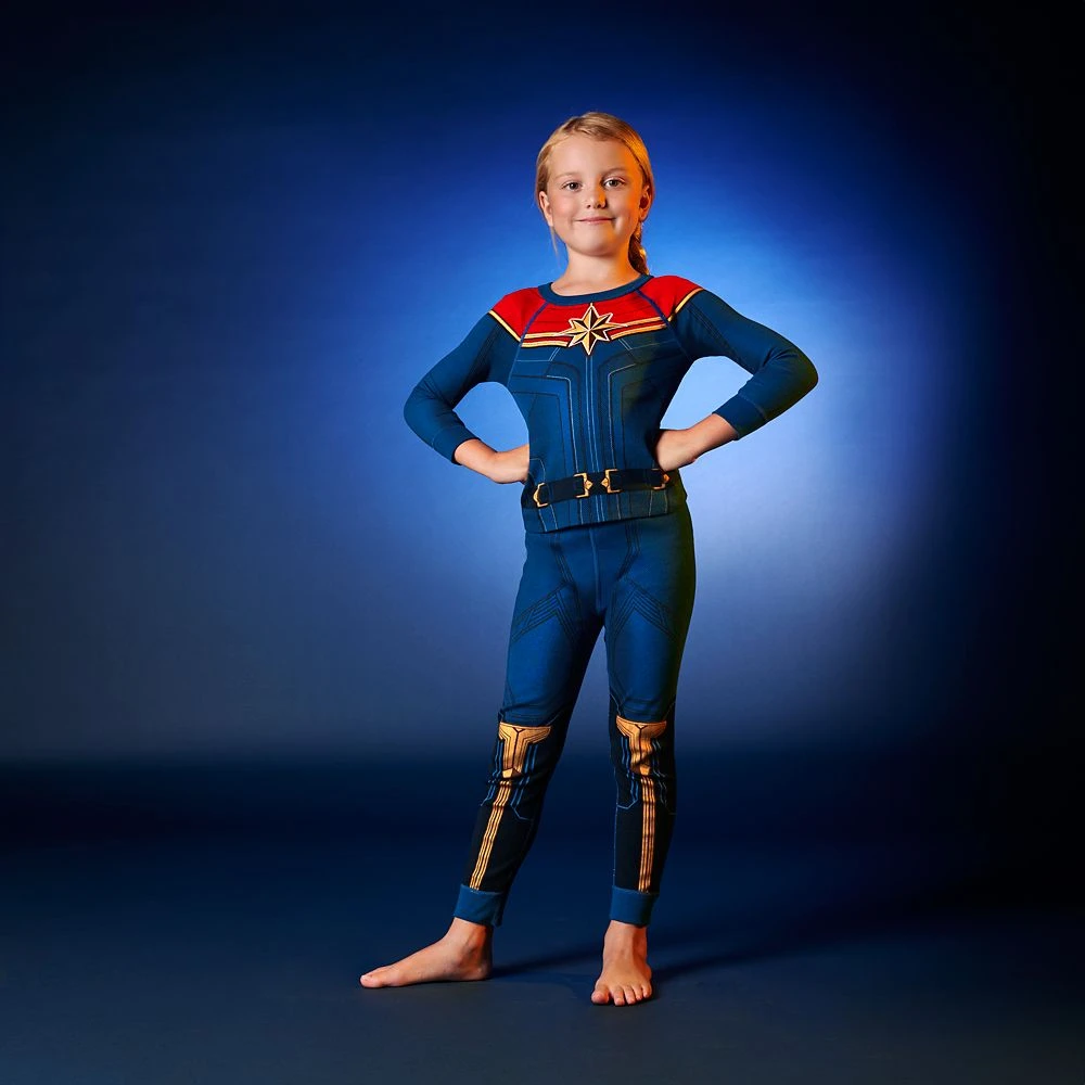 Captain Marvel Costume PJ PALS for Kids Disney Captain Marvel Costume PJ PALS For Kids -Clothing Shop 5005057393226 1