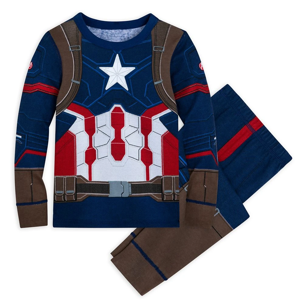 Captain America Costume PJ PALS for Kids Disney Captain America Costume PJ PALS For Kids -Clothing Shop 5005057393227