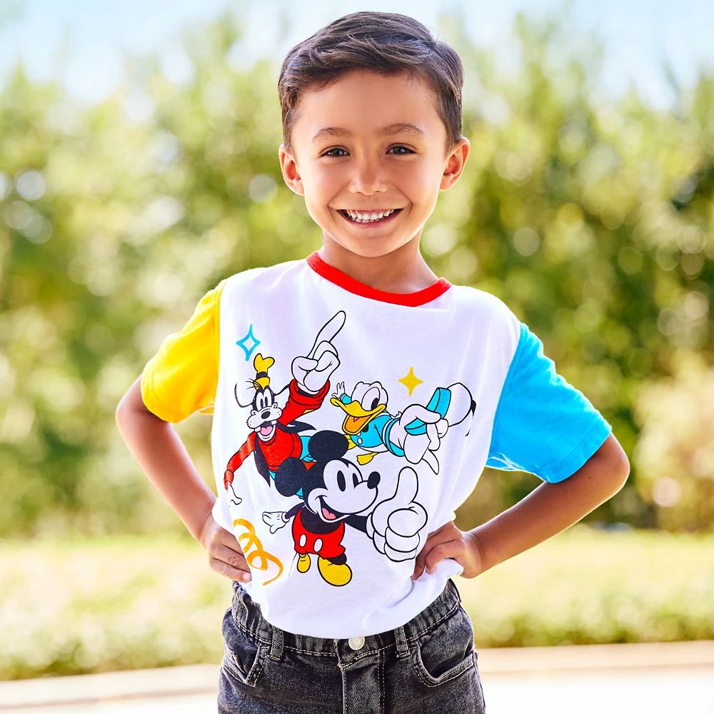 Mickey Mouse and Friends Color Block T-Shirt for Kids – Sensory Friendly Disney Mickey Mouse And Friends Color Block T-Shirt For Kids – Sensory Friendly -Clothing Shop 5007048020045 1