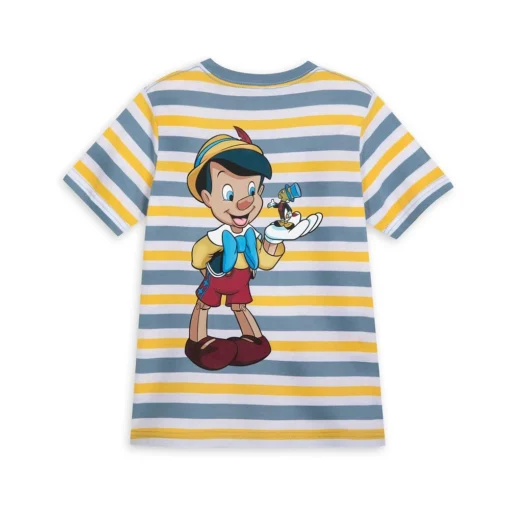 Disney Pinocchio And Jiminy Cricket Striped T-Shirt For Kids 2 Disney Pinocchio And Jiminy Cricket Striped T-Shirt For Kids -Clothing Shop 5007048020047 2