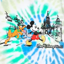 Mickey Mouse And Pluto Tie-Dye T-Shirt For Kids – Walt Disney World -Clothing Shop 5007048020350 2