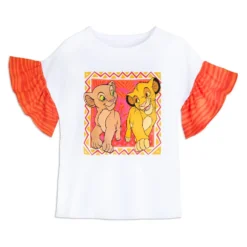 Disney Simba And Nala Fashion T-Shirt For Girls β The Lion King
