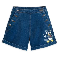 Disney Donald Duck Denim Shorts For Women β 90th Anniversary