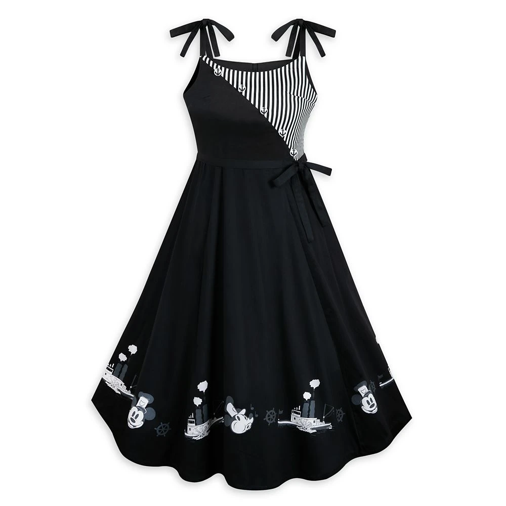 Mickey Mouse Dress for Women – Steamboat Willie Disney Mickey Mouse Dress For Women – Steamboat Willie -Clothing Shop 5101057750285