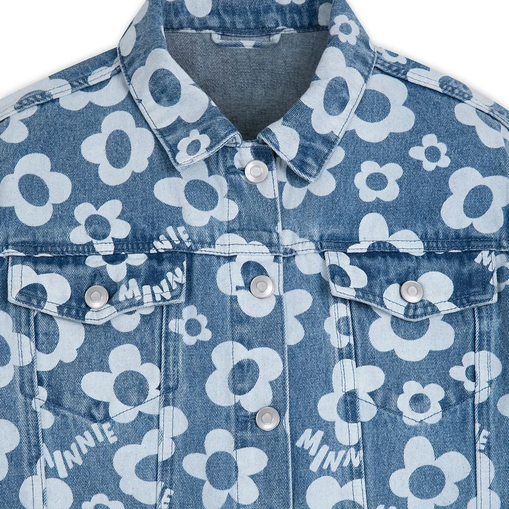 Minnie Mouse Floral Denim Jacket for Women Disney Minnie Mouse Floral Denim Jacket For Women -Clothing Shop 5103106880220 4