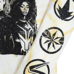 Disney The Marvels Long Sleeve Tie-Dye T-Shirt For Women -Clothing Shop 5106048004967 3