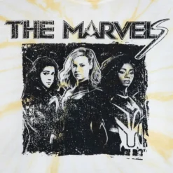 Disney The Marvels Long Sleeve Tie-Dye T-Shirt For Women -Clothing Shop 5106048004967 4