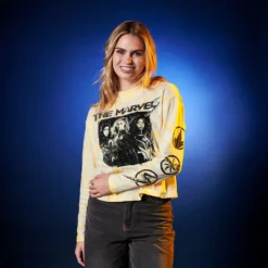 Disney The Marvels Long Sleeve Tie-Dye T-Shirt For Women -Clothing Shop 5106048004967 5