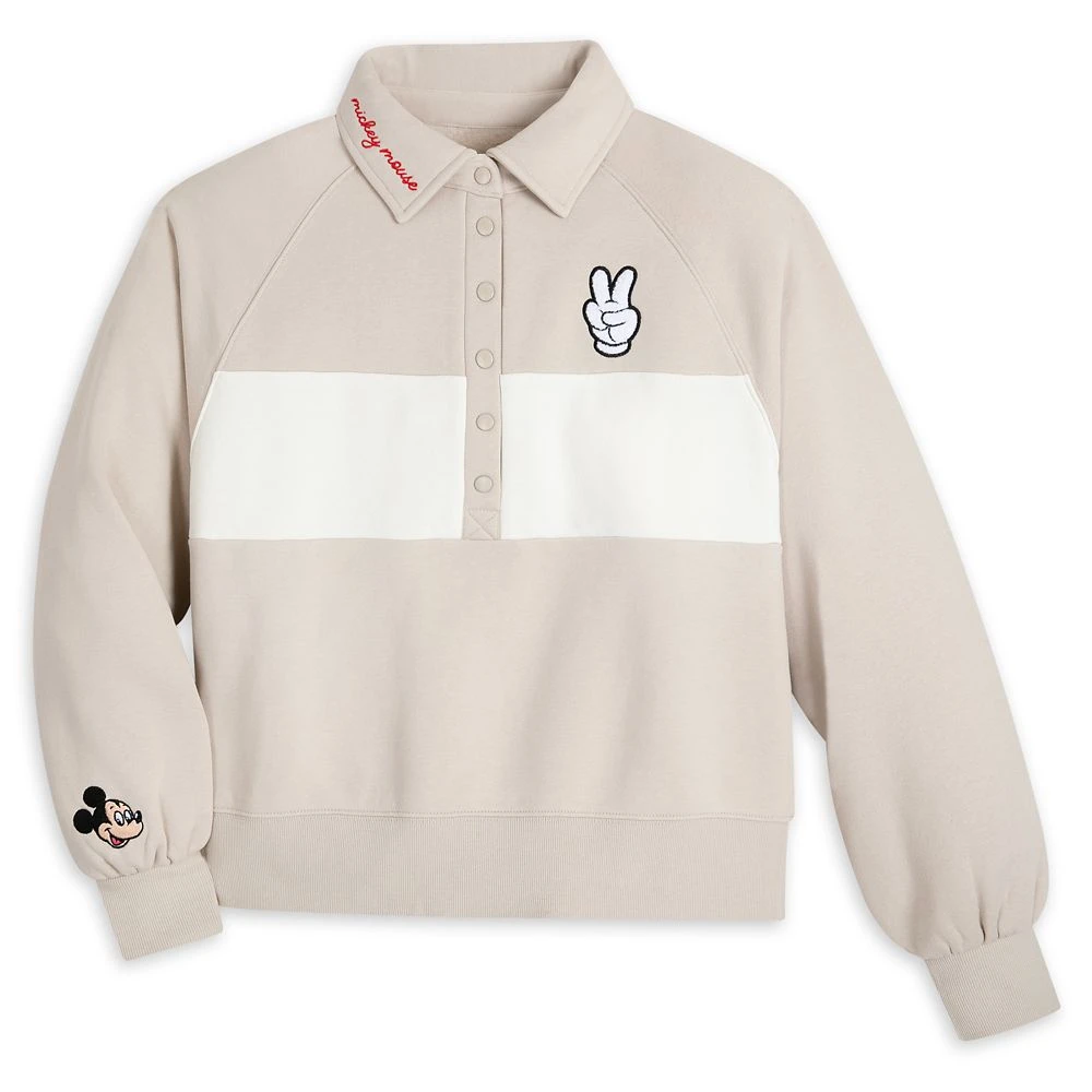 Mickey Mouse Peace Sign Sweatshirt for Women Disney Mickey Mouse Peace Sign Sweatshirt For Women -Clothing Shop 5106057430346