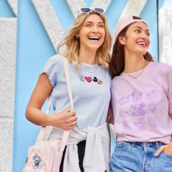 Disney Mickey Mouse ''Peace, Love, Mickey'' T-Shirt For Women -Clothing Shop 5106057430350 2