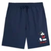 Mickey Mouse Standing Family Matching Shorts For Adults – Disneyland – Navy