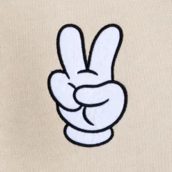 Disney Mickey Mouse Peace Sign Pullover Sweatshirt For Adults -Clothing Shop 5201057811363 2