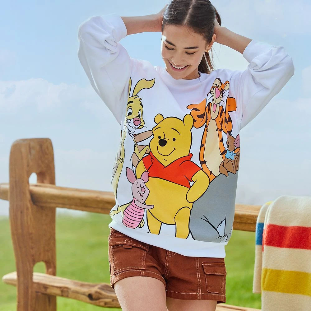 Winnie the Pooh and Pals Pullover Sweatshirt for Adults Disney Winnie The Pooh And Pals Pullover Sweatshirt For Adults -Clothing Shop 5201059750212 1