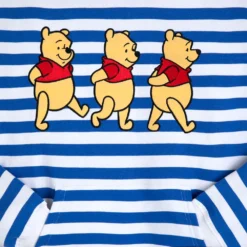 Disney Winnie The Pooh Striped Pullover Hoodie For Adults -Clothing Shop 5201059750216 3