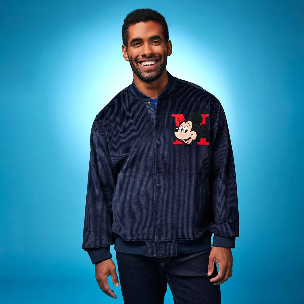 Mickey Mouse Corduroy Bomber Jacket for Men Disney Mickey Mouse Corduroy Bomber Jacket For Men -Clothing Shop 5202057810134 1
