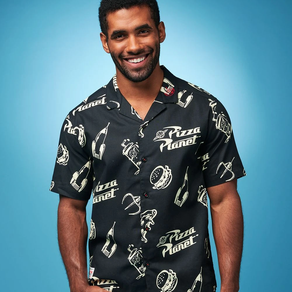 Pizza Planet Woven Shirt for Men – Toy Story Disney Pizza Planet Woven Shirt For Men – Toy Story -Clothing Shop 5205045990194 1