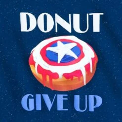 Disney Captain America Donut T-Shirt For Adults -Clothing Shop 5205048020246 2