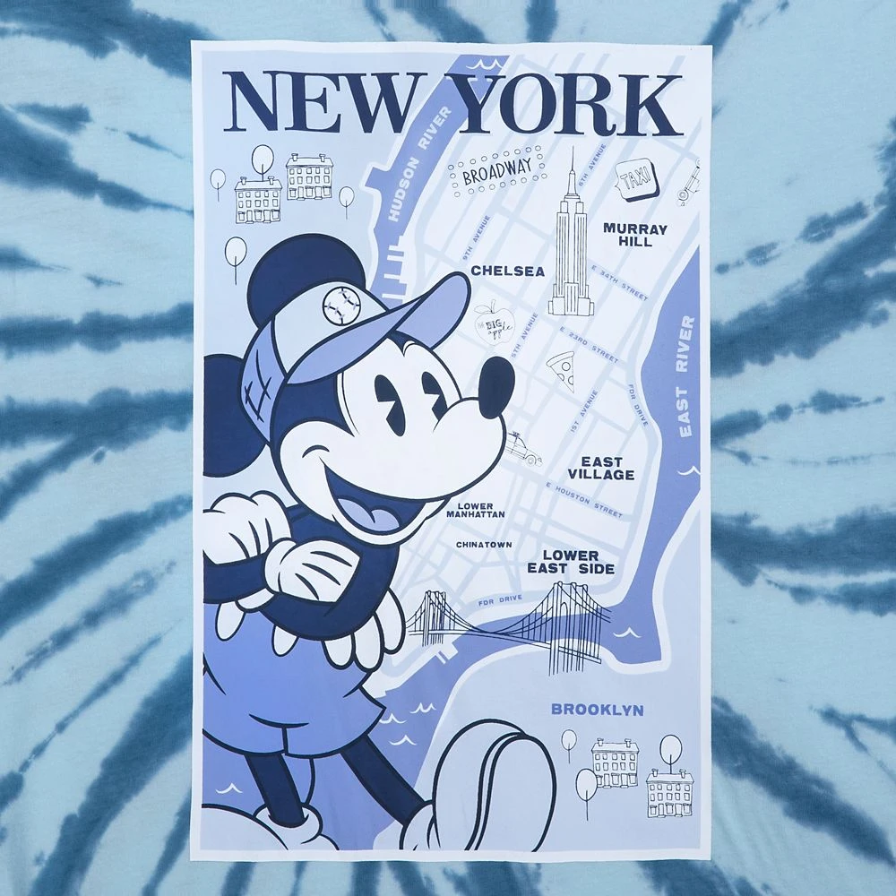 Mickey Mouse New York City Tie-Dye T-Shirt for Adults Disney Mickey Mouse New York City Tie-Dye T-Shirt For Adults -Clothing Shop 5205048028738 2