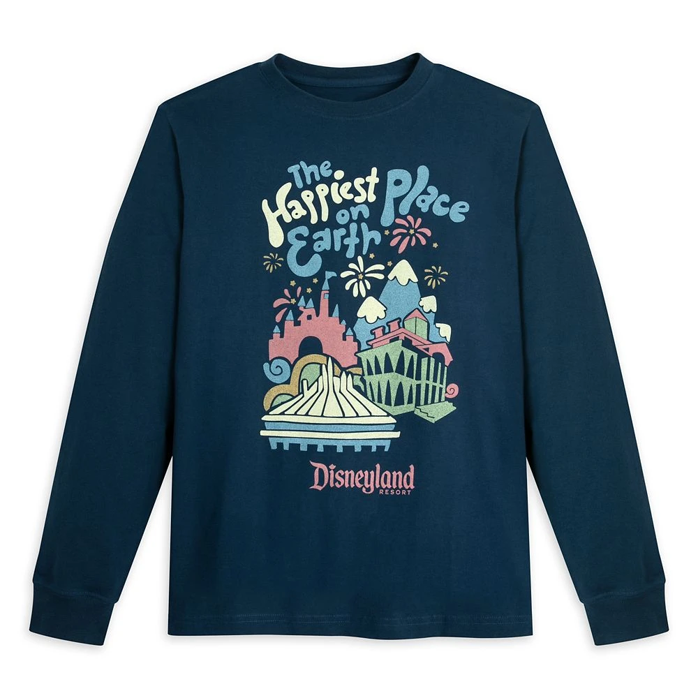 Disneyland ''The Happiest Place on Earth'' Long Sleeve T-Shirt for Adults Disneyland ''The Happiest Place On Earth'' Long Sleeve T-Shirt For Adults -Clothing Shop 5205056530187