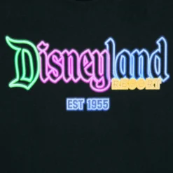 Disneyland Glow-in-the-Dark Neon Logo T-Shirt For Adults -Clothing Shop 5205056530238 2