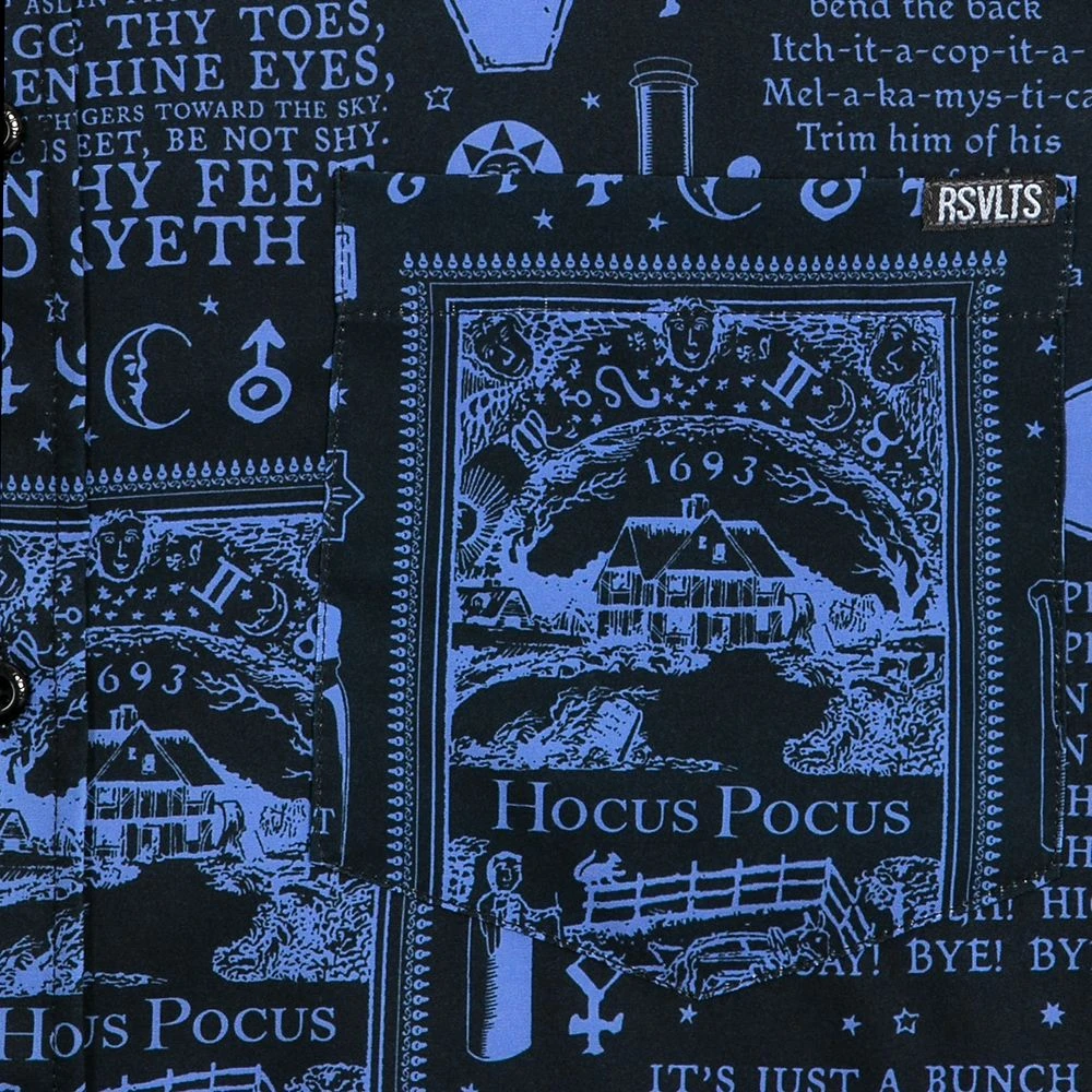 Hocus Pocus ''BOOOOOK'' Button Down Shirt for Adults by RSVLTS Disney Hocus Pocus ''BOOOOOK'' Button Down Shirt For Adults By RSVLTS -Clothing Shop 5205106430115 3