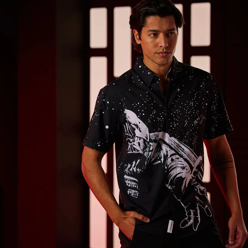 Star Wars ''Power of the Dark Side'' Button Down Shirt for Adults by RSVLTS Disney Star Wars ''Power Of The Dark Side'' Button Down Shirt For Adults By RSVLTS -Clothing Shop 5205106430329 1