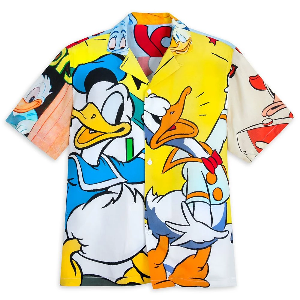 Donald Duck Woven Shirt for Adults Disney Donald Duck Woven Shirt For Adults -Clothing Shop 5205106880203