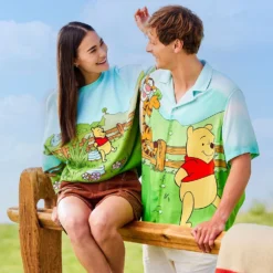 Disney Winnie The Pooh And Pals Woven Shirt For Adults -Clothing Shop 5205106880217 5