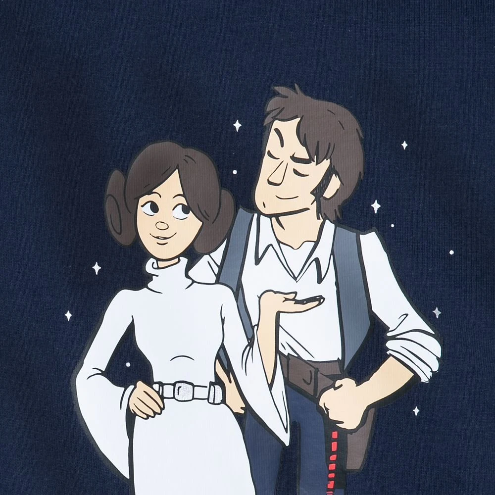 Princess Leia and Han Solo ''I Know'' Couples Spirit Jersey for Adults – Star Wars – Navy Disney Princess Leia And Han Solo ''I Know'' Couples Spirit Jersey For Adults – Star Wars – Navy -Clothing Shop 5302058380057 2