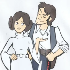 Disney Princess Leia And Han Solo ''I Love You'' Couples Spirit Jersey For Adults – Star Wars – White -Clothing Shop 5302058380065 3