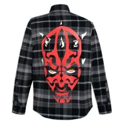 Disney Darth Maul Flannel Shirt For Adults By Cakeworthy – Star Wars: Episode 1 – The Phantom Menace -Clothing Shop 5303058250119 2