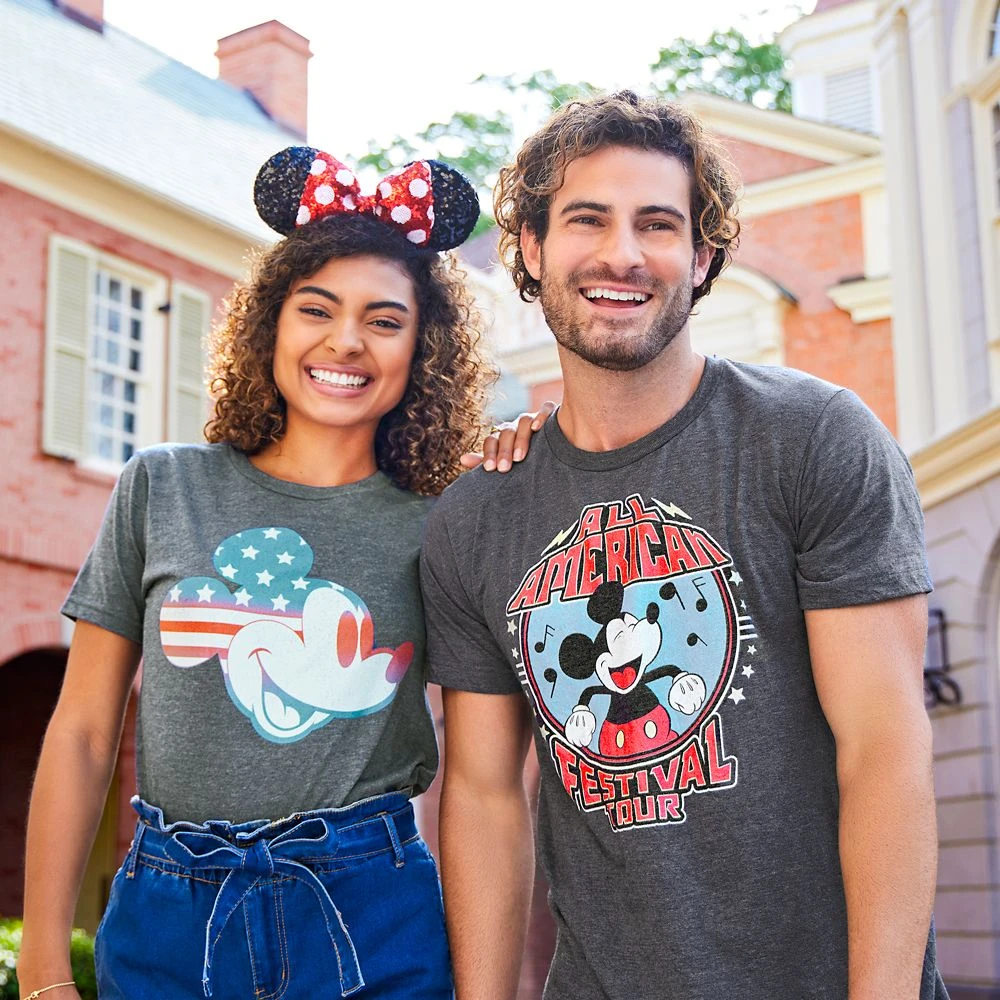 Mickey Mouse All American Festival Tour T-Shirt for Adults Disney Mickey Mouse All American Festival Tour T-Shirt For Adults -Clothing Shop 6720107063643 1