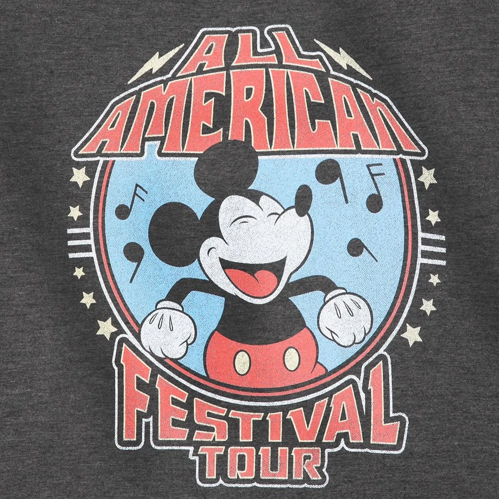 Mickey Mouse All American Festival Tour T-Shirt for Adults Disney Mickey Mouse All American Festival Tour T-Shirt For Adults -Clothing Shop 6720107063643 2