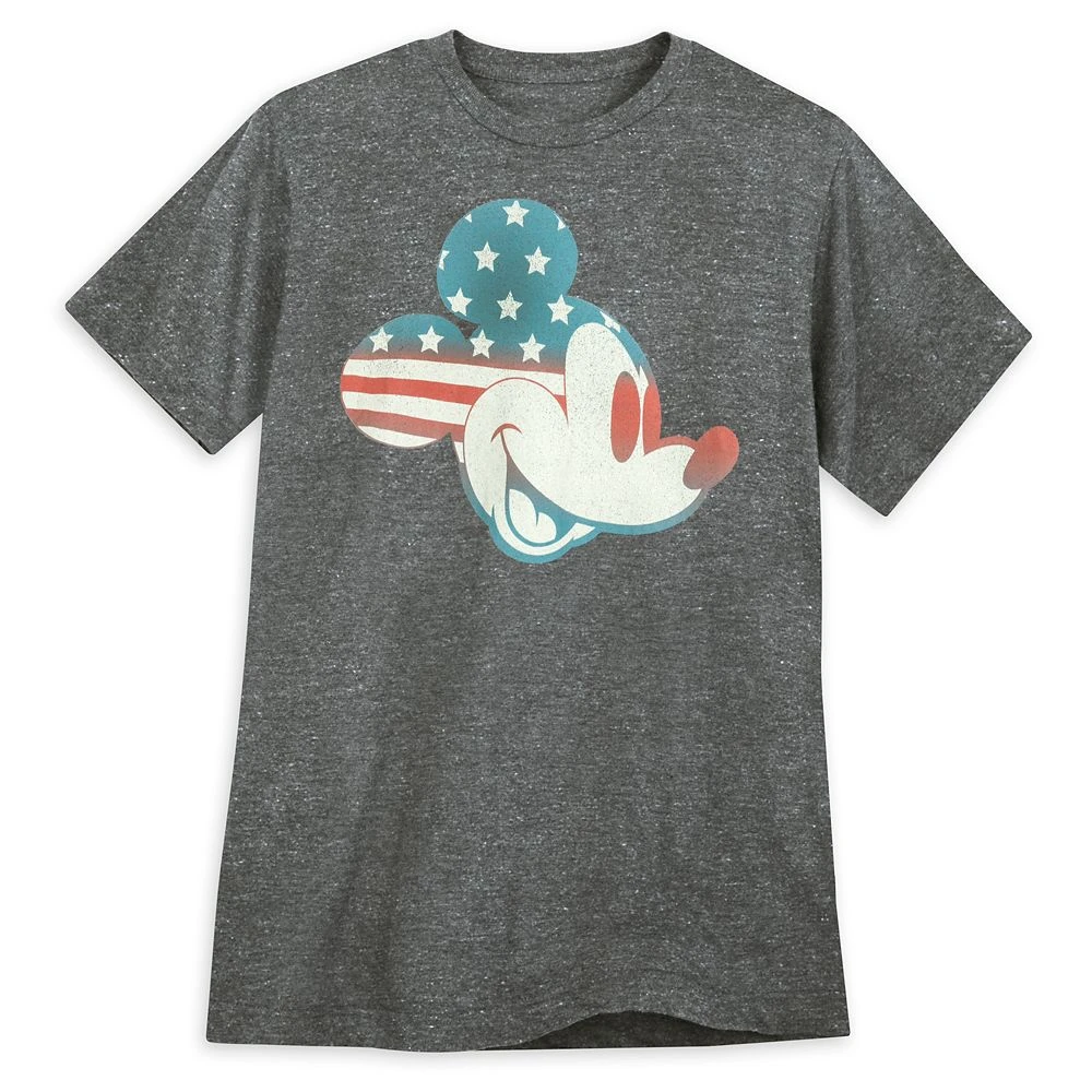 Mickey Mouse Americana Flag T-Shirt for Adults Disney Mickey Mouse Americana Flag T-Shirt For Adults -Clothing Shop 6720107063644
