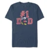Disney Mickey Mouse ''#1 Dad'' Heathered T-Shirt For Men
