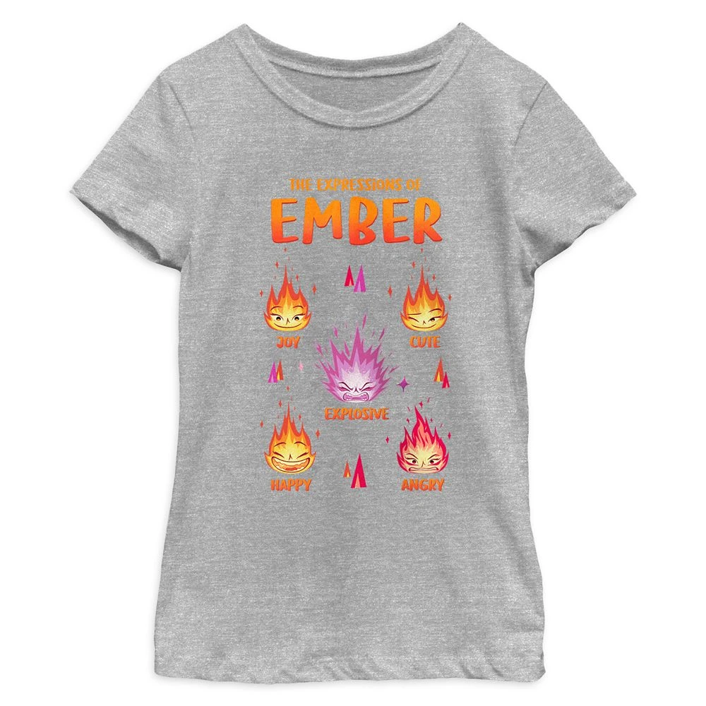 Ember Lumen ''The Expressions of Ember'' Heathered T-Shirt for Kids – Elemental Disney Ember Lumen ''The Expressions Of Ember'' Heathered T-Shirt For Kids – Elemental -Clothing Shop 7002107063828