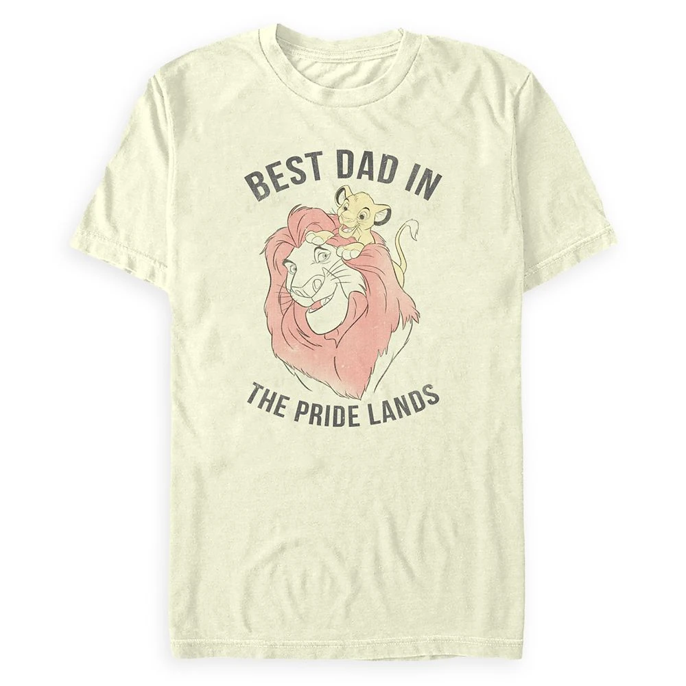 Simba and Mufasa ''Dad'' T-Shirt for Adults – The Lion King Disney Simba And Mufasa ''Dad'' T-Shirt For Adults – The Lion King -Clothing Shop 7807107060012