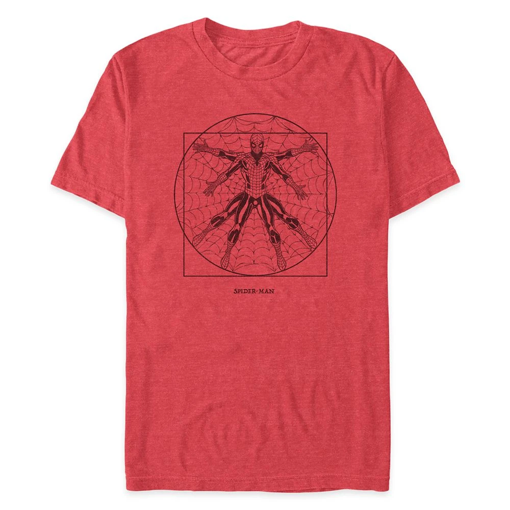 Vitruvian Spider-Man T-Shirt for Adults Disney Vitruvian Spider-Man T-Shirt For Adults -Clothing Shop 7807107060094