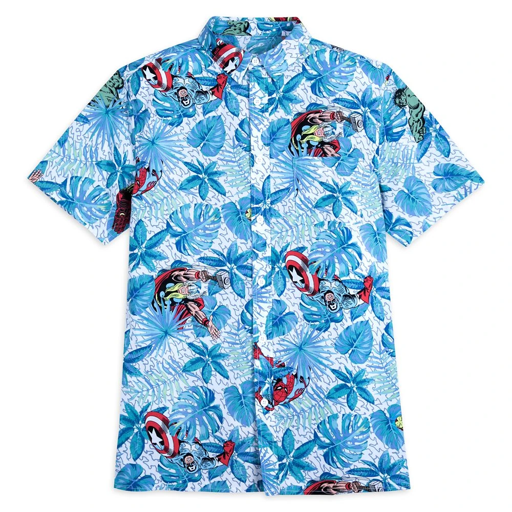 The Avengers Woven Shirt for Adults Disney The Avengers Woven Shirt For Adults -Clothing Shop 7807107060205