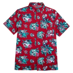 Disney Grogu And Din Djarin Woven Shirt For Adults – Star Wars: The Mandalorian