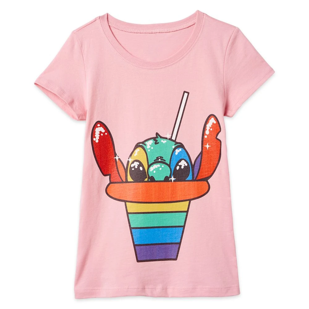 Stitch Rainbow Shave Ice T-Shirt for Girls – Lilo & Stitch Disney Stitch Rainbow Shave Ice T-Shirt For Girls – Lilo & Stitch -Clothing Shop 7807107060244