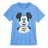 Mickey Mouse Rainbow Heart T-Shirt For Adults – Disney Pride Collection
